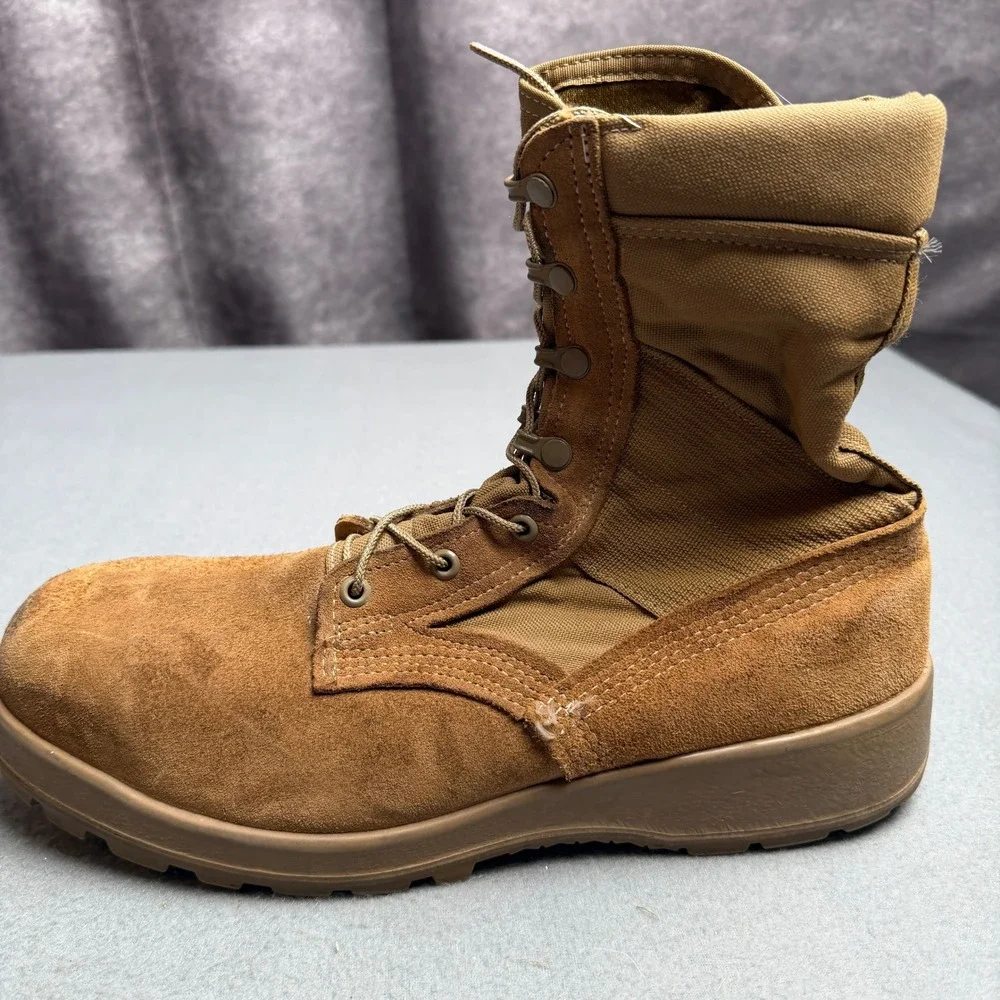 Belleville AFSTC Coyote Brown Steel Toe Military Flight Boots Mens 12R USA Made